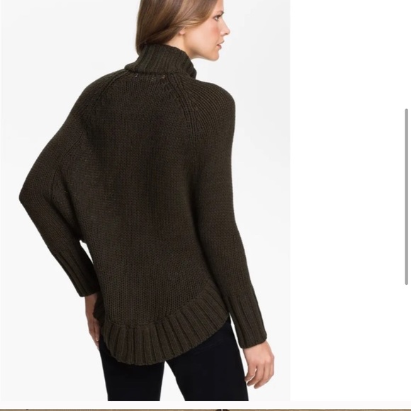 FYLO Olive Green Zip Poncho - Picture 3 of 7